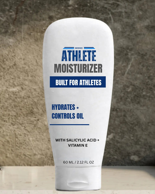 NewGen Athlete oil-control moisturizer, 60 ml tube that hydrates and controls oil